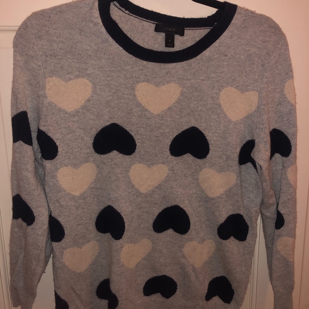 J Crew Heart Sweater